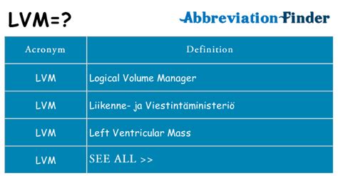 what does lvm mean